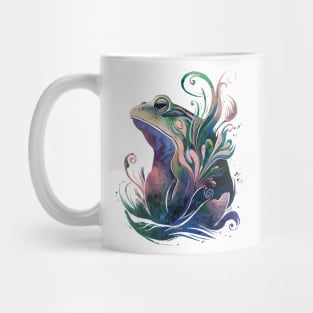 Watercolor Frog Portrait Mug